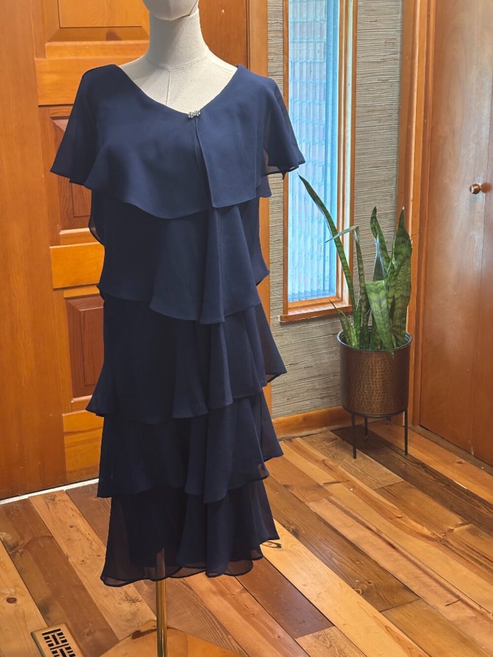Formal Tiered Skirt Dress